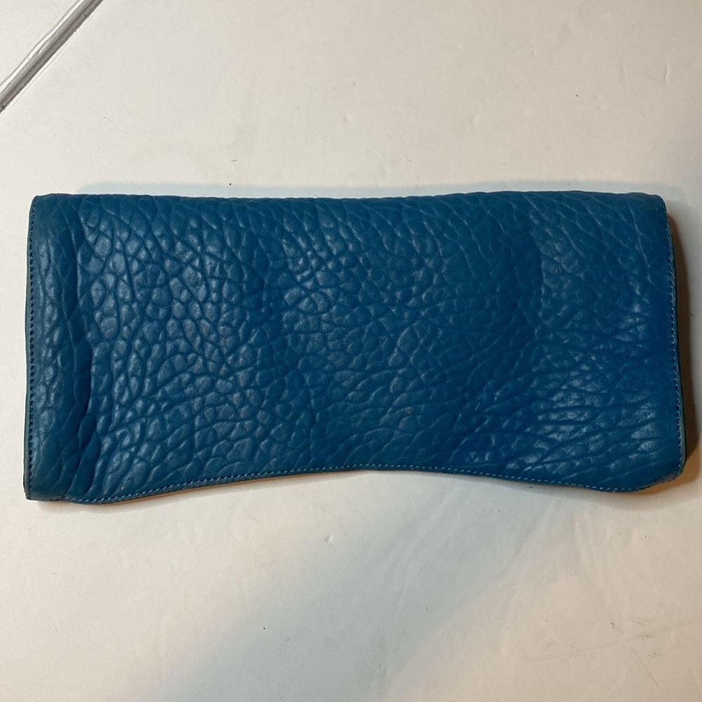 Alexis Hudson teal leather clutch - Picture 2 of 6